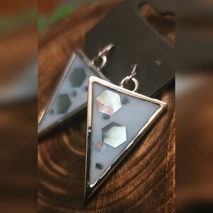 Powder Blue Dangle Earrings